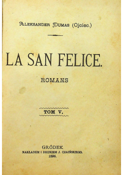 La san felice 4 tomy w 1 1896 r.