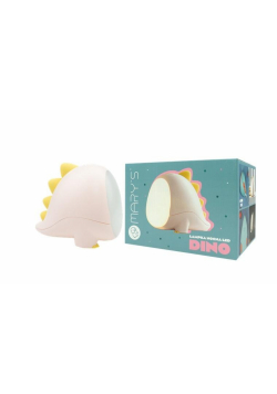 Lampka nocna LED dino różowy