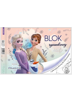 Blok rysunkowy biały A4/20K Frozen II