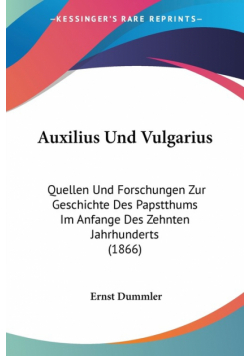 Auxilius Und Vulgarius