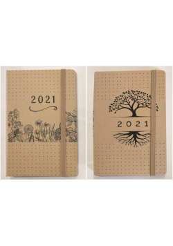 Kalendarz 2021 Dzienny B6 Bioeco z gumką