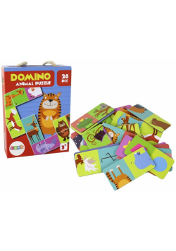 Puzzle dwustronne domino zwierzęta
