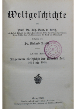 Weltgeschichte Tom 6 1923 r.