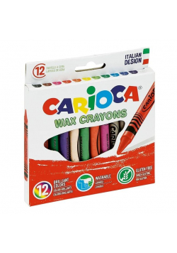 Kredki świecowe 12 kolorów CARIOCA