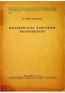 Konserwacja Zabytków Architektury