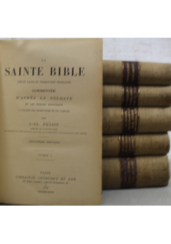 La Sainte Bible Commentee 6 tomów około 1925 r.
