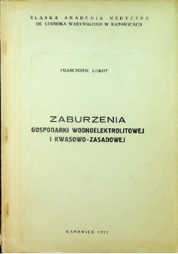Zaburzenia gospodarki wodnoelektrolitowej i kwasowo - zasadowej