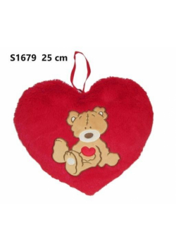 Poduszka Serce miś 25cm