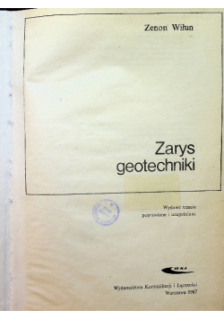 Zarys geotechniki
