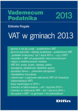 VAT w gminach 2013