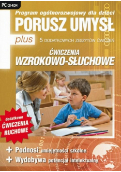 Porusz umysł Ćwiczenia wzrokowo słuchowe PC CD ROM Nowa