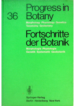 Progress in Botany Fortschritte der Botanik 36