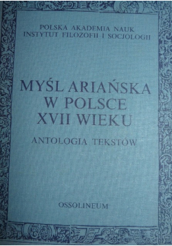 Myśl Ariańska w Polsce XVII wieku