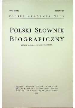 Polski słownik biograficzny Tom XXXI/3 zeszyt 130