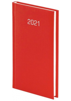 Kalendarz 2021 A6 Tygodniowy Albit Czerwony