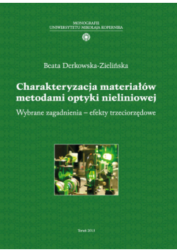 Charakteryzacja materiałów metodami optyki nieliniowej