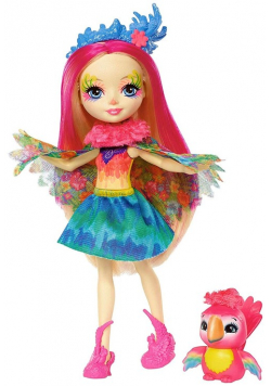 Enchantimals lalka Peeki Parrot + zwierzątko