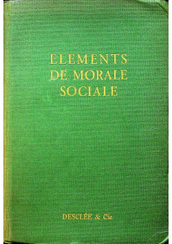 Elements de Morale Sociale