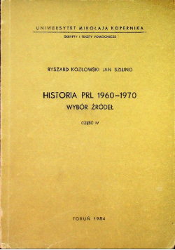 HIstoria PRL 1950 - 1954 wybór źródeł