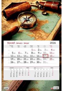 Kalendarz 2026 jednodzielny Kompas