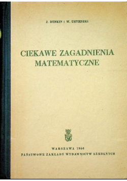 Ciekawe zagadnienia matematyczne
