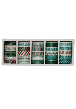 Washi Tape X-mas mix (25szt) NARCISSUS