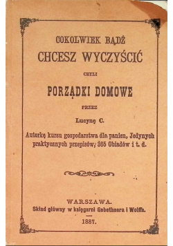 Cokolwiek bądź chcesz wyczyścić czyli porządki domowe