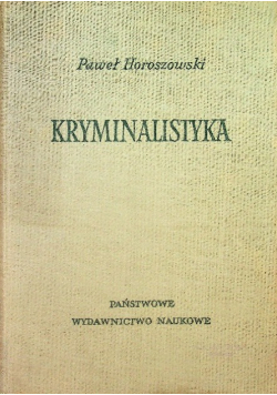 Kryminalistyka