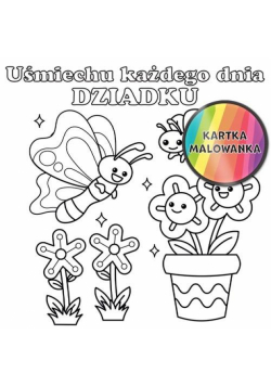Karnet KW kolorowanka Motyl Dziadek