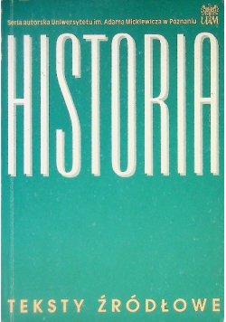 Historia Teksty źródłowe
