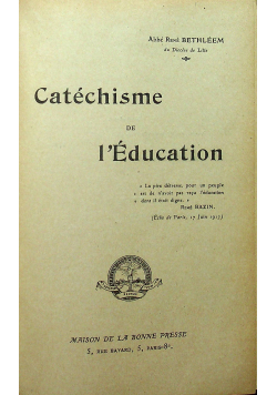 Catechisme de l Education 1919 r