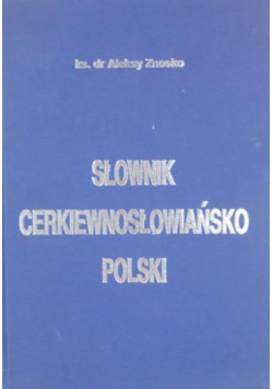 Słownik cerkiewnosłowiańsko Polski