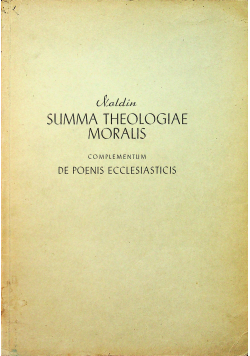 Summa Theologiae Moralis editio XXVI 1949 r.