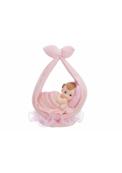 Figurka Dziewczynka w chuście różowy 11cm