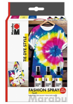 Farby do tkanin w spreju Tie Dye 4el