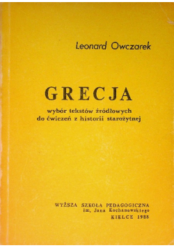 Grecja wybór tekstów źródłowych do ćwiczeń z historii starożytnej