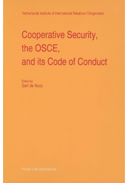 Cooperative security, the OSCE, and its code of conduct