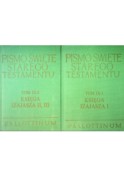 Pismo Święte Starego Testamentu Tom 1 i 2