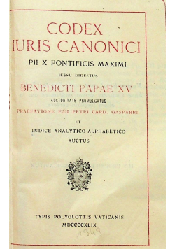 Codex iuris canonici 1949 r
