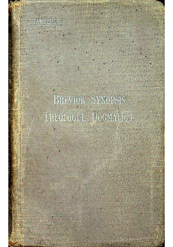 Brevior Synopis Theologiae Dogmaticae 1925 r