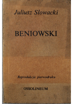 Beniowski Reprint z 1841 r.