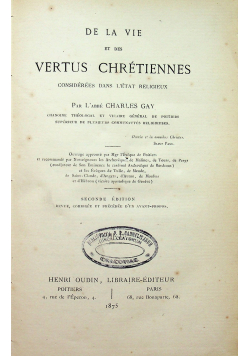 Vertus Chretiennes 1875 r