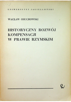 Historyczny rozwój kompensacji w prawie Rzymskim