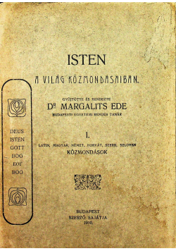 Isten a Vilag Kozmondasaiban tom I 1910 r