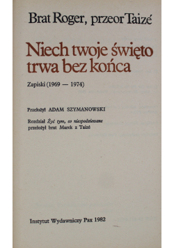 Niech twoje święto trwa bez końca