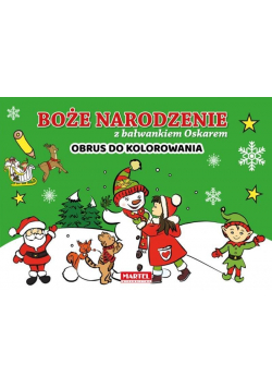 Boże Narodzenie z ... - Obrus do kolorowania