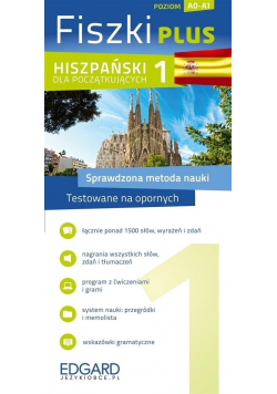 Fiszki PLUS Hiszpański dla początkujących 1 Poziom A0 A1 NOWE
