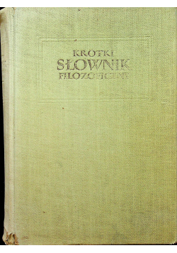Krótki słownik filozoficzny