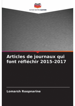 Articles de journaux qui font réfléchir 2015-2017