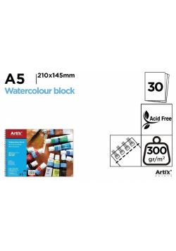 Blok do akwareli A5/30K 300g